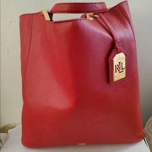 Ralph Lauren Faux-Leather Reversible Tote